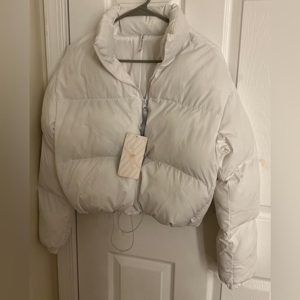 Fabletics White Puffer Jacket